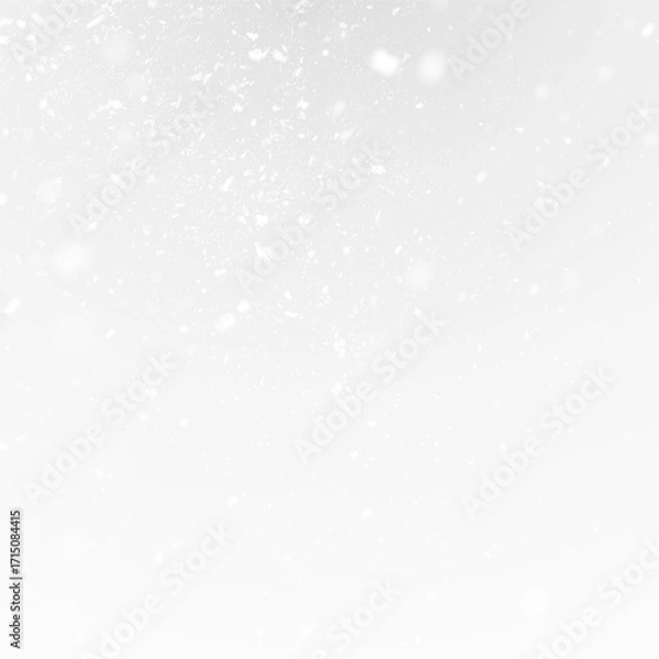 Obraz Winter illustration with frosty snowflakes and icy textures.