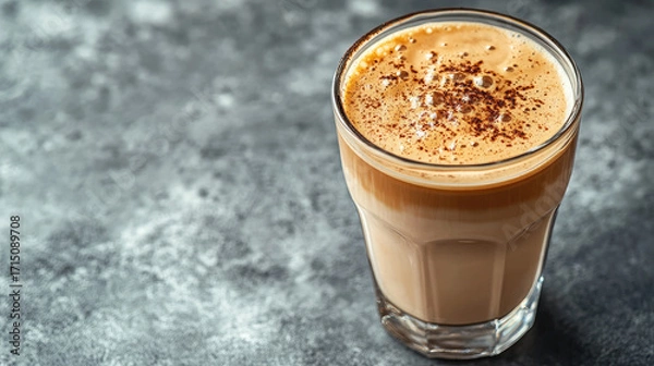 Obraz coffee latte in glass