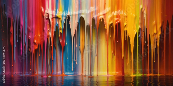 Obraz Abstract Dripping Paint