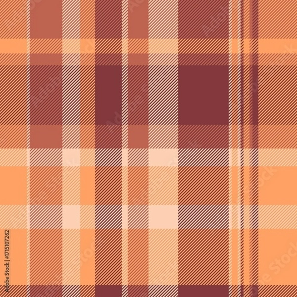 Obraz orange plaid check pattern.