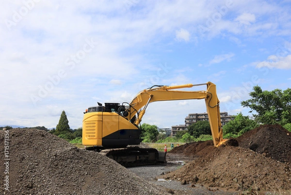 Obraz 土木工事の風景