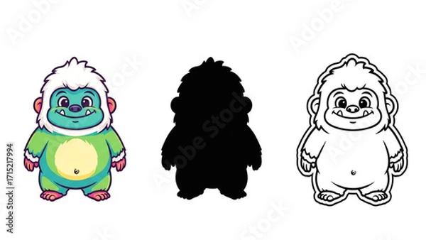 Obraz two funny monsters