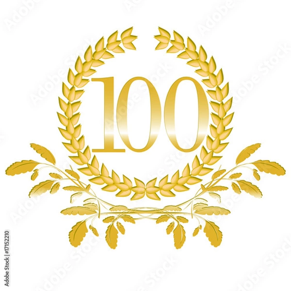 Fototapeta 100-Lorbeerkranz mit Eichenblatt Dekor