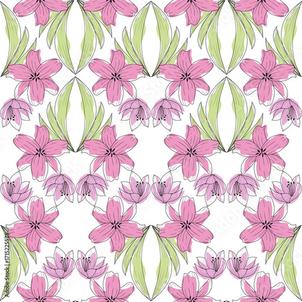 Obraz RD 4-9 lily triangle pattern clip mask-03