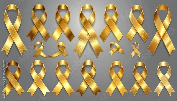 Obraz Gold ribbons collection