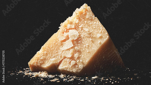 Fototapeta close up of a piece of cheese