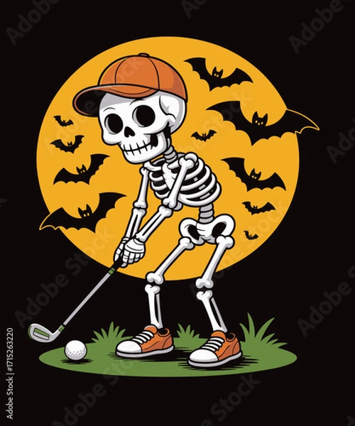 Obraz Dead inside but Golfing