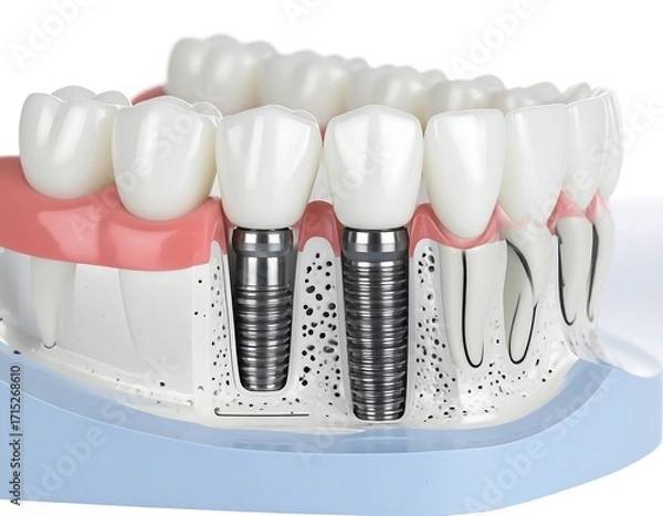 Obraz 3D dental model of dental implants