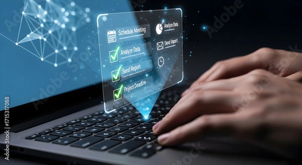 Obraz Streamlining Workflows Digital Task Management and Productivity