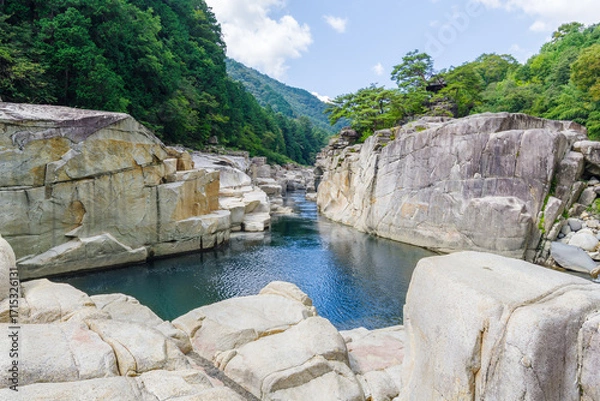 Fototapeta 寝覚の床（長野県木曽郡上松町）