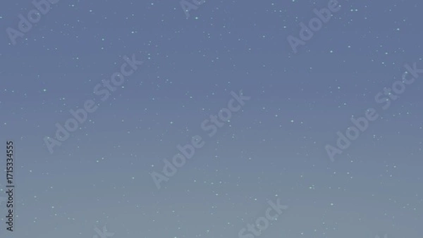 Fototapeta A serene gradient sky with scattered green stars, transitioning from dark blue to light blue. This calming backdrop is perfect for celestial themes or dreamy designs.