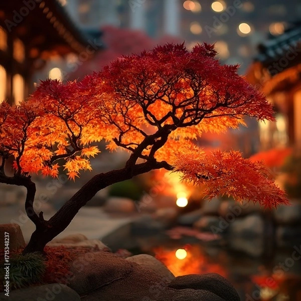 Obraz 　光に照らされ、秋が息づく。