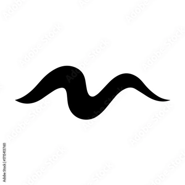 Obraz Abstract Fluid Wave Logo