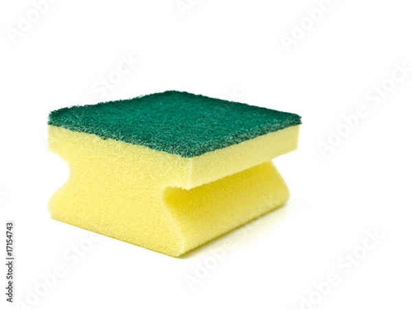 Fototapeta single sponge over white background