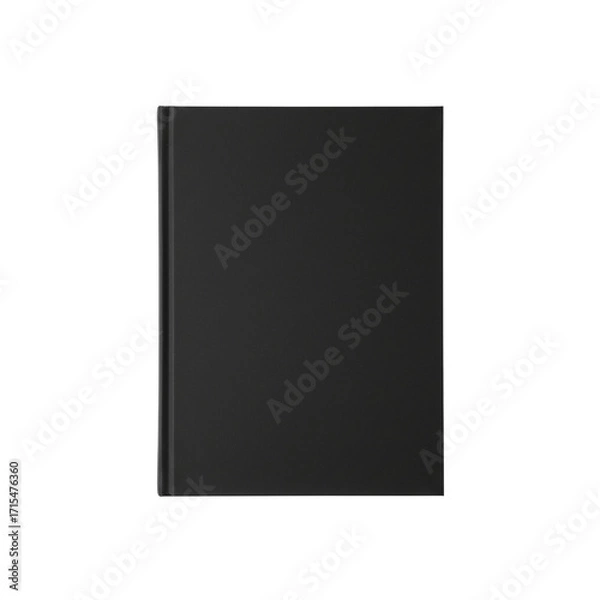 Obraz Closed blank black book mockup