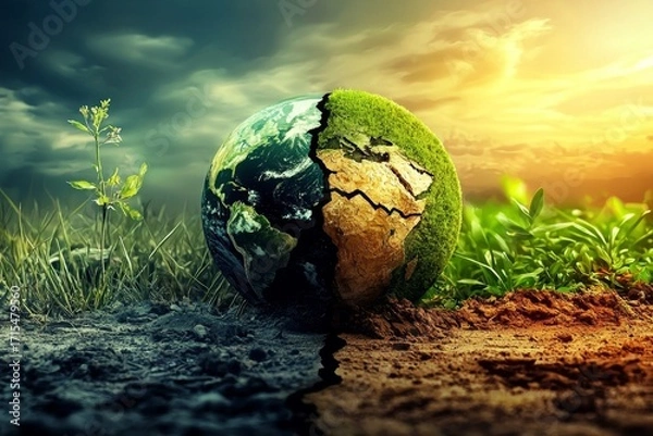 Fototapeta Understanding the Impact of Global Warming on Our Planet’s Ecosystems.