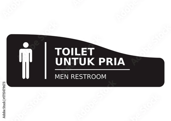 Fototapeta men restroom