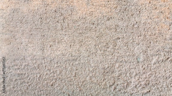 Fototapeta A close-up shot of a light beige, rough texture. The surface appears uneven and granular, with subtle color variations creating a tactile feel.