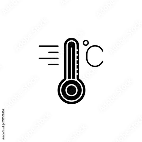 Obraz vector thermometer icon