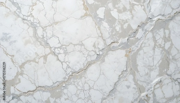 Fototapeta Elegant White Marble Wall Texture with Seamless Stone Tile Pattern for Bright Luxury Designs