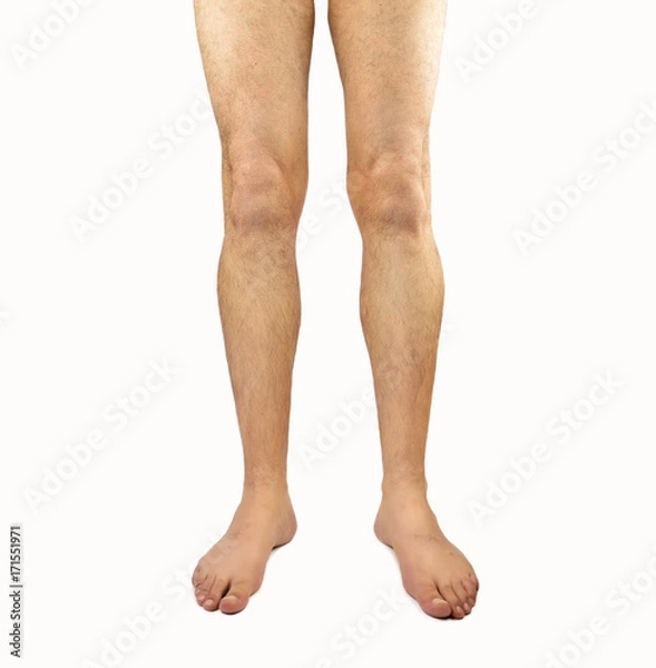 Obraz owłosione nogi mężczyzny