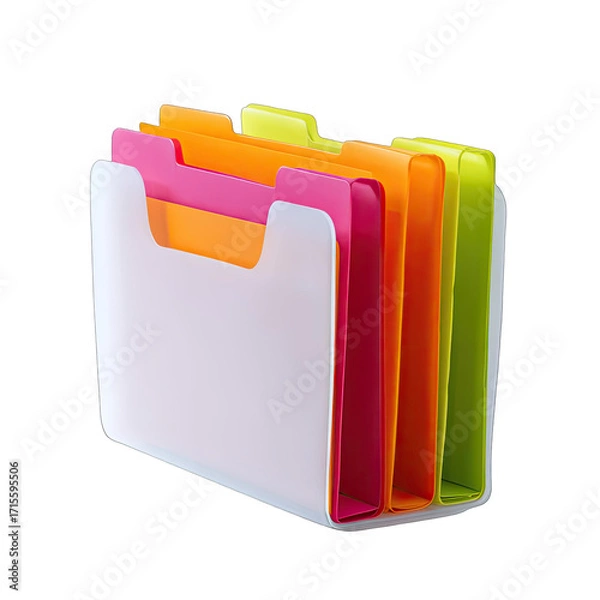 Obraz Multi-colored, stackable cutting board organizer