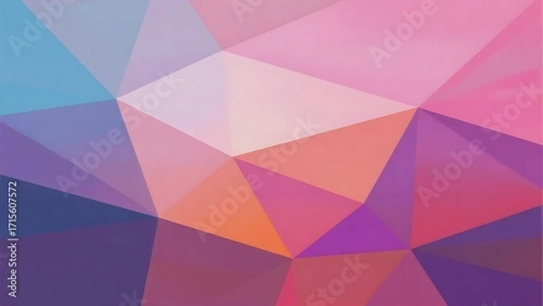Obraz Abstract geometric pattern with colorful polygonal shapes