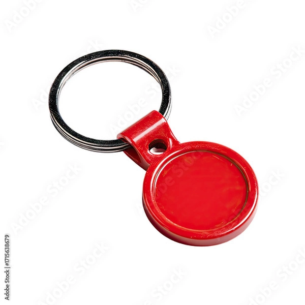 Obraz Red circular keychain