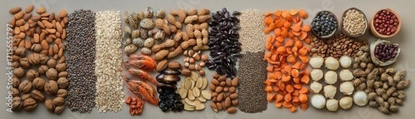 Fototapeta Assorted Dry Beans and Lentils Variety Pack