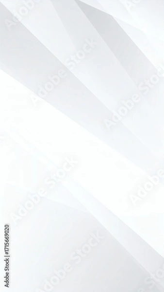 Fototapeta Minimalist Abstract White Geometric Background with Soft Shadows