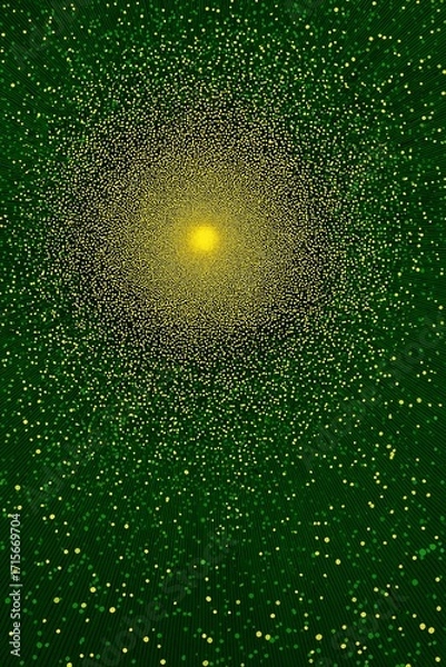Fototapeta radial particle image