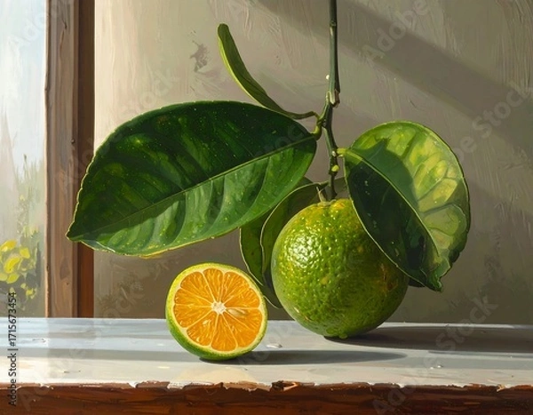 Obraz Vibrant Citrus Still Life in Natural Light