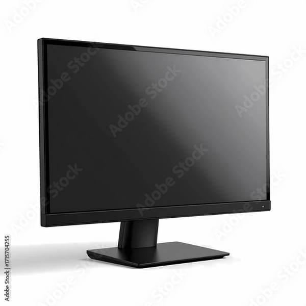Fototapeta Buy black computer monitor led lcd screen display for office or gaming