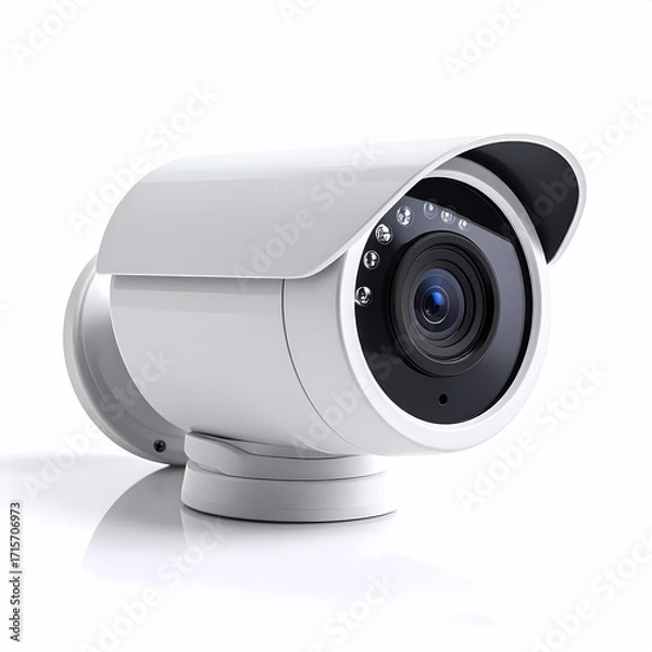 Fototapeta Security camera system surveillance cctv camera home security system tech