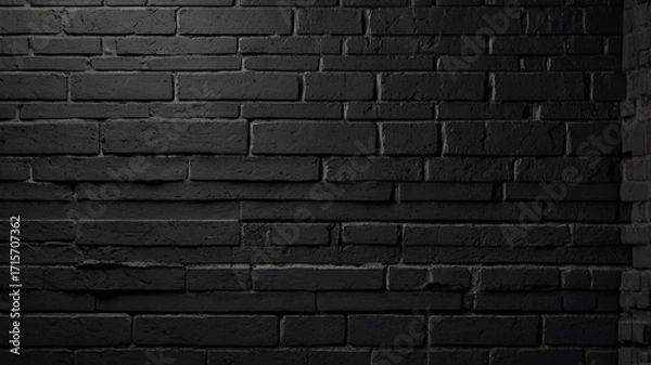 Obraz cool elegant black brick background for architect