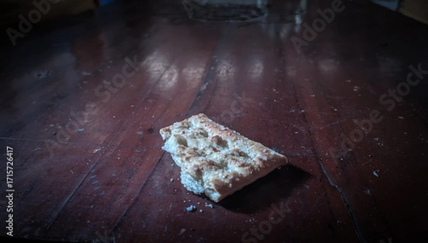 Fototapeta Piece of biscuit on the table