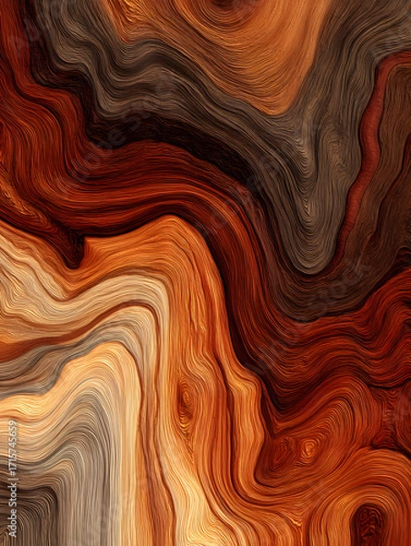 Fototapeta Wood, wooden abstract background, texture or wallpaper. Neural network AI generated art