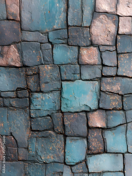 Fototapeta Wall, concrete abstract background, texture or wallpaper. Neural network AI generated art
