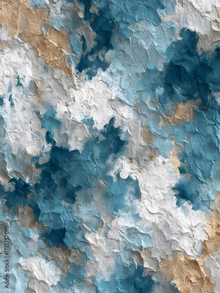 Fototapeta Wall, concrete abstract background, texture or wallpaper. Neural network AI generated art