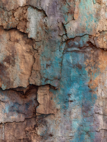 Fototapeta Wall, concrete abstract background, texture or wallpaper. Neural network AI generated art