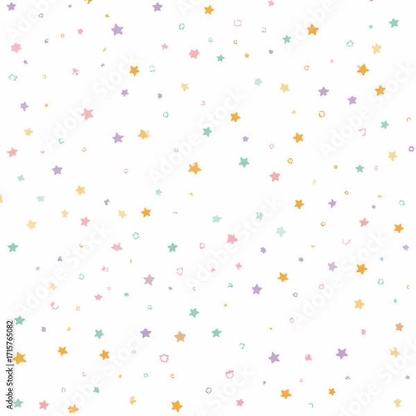 Fototapeta 파스텔톤 별 무늬 배경 벡터 일러스트