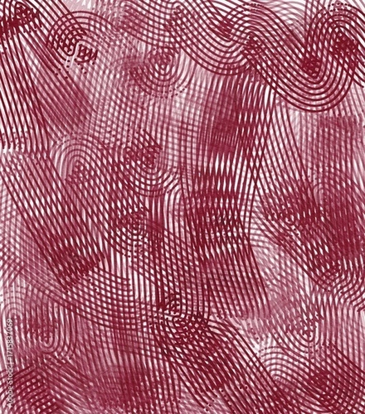 Fototapeta Red abstract line textured background wallpaper