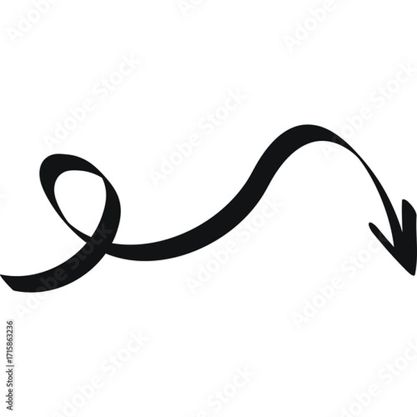 Obraz Arrow Black Icon