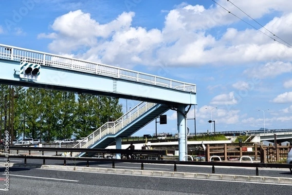 Fototapeta 横断歩道橋