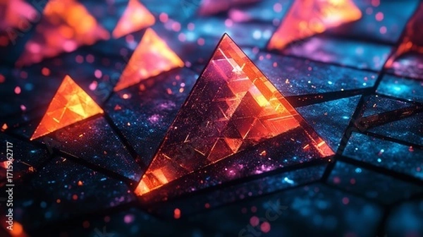 Obraz Neon Gaming Background with Futuristic Circuit Board Patterns