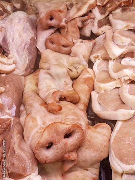 Obraz Pig in a butcher shop