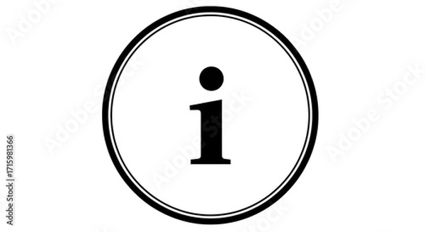 Fototapeta Information symbol circular design isolated