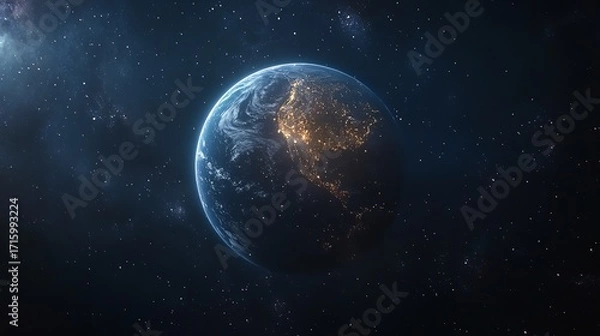 Obraz Celestial Body: A Cosmic Landscape