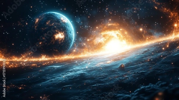 Obraz Celestial Body: A Cosmic Landscape