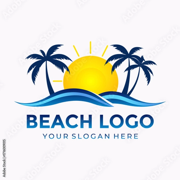 Obraz Beach Logo
